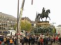 Reiterdenkmal kehrt zurueck auf dem Heumarkt P89